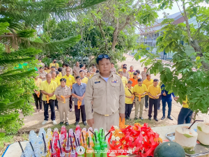 พิธีถวายเครื่องสักการะศาลพระภูมิ ศาลตายาย และสิ่งศักสิทธิ์ประจำเทศบาล  เพื่อความเป็นสิริมงคล เทศบาลเมืองเทพวงศา