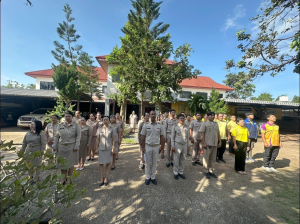 กิจกรรมเข้าแถวเคารพธงชาติ เทศบาลเมืองเทพวงศา