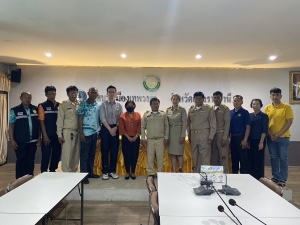 ต้อนรับและเข้าร่วมการสัมภาษณ์ในโครงการวิจัยเรื่อง "การพัฒนากลไกความร่วมมือเพื่อสนับสนุนการดำเนินงานด้านสุขภาวะของประชาชนในพื้นที่ชายแดนประเทศไทยและประเทศเพื่อนบ้าน"