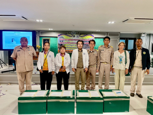 มอบหีบบัตรเลือกตั้ง บัตรเลือกตั้ง วัสดุอุปกรณ์ในการเลือกตั้ง หลังดำเนินการเลือกตั้งเป็นที่เรียบร้อยแล้ว จากคณะกรรมการประจำหน่วยเลือกตั้ง (กปน.) ภายในเขตพื้นที่เทศบาล จำนวน 3 เขต  รวม 17 หน่วย